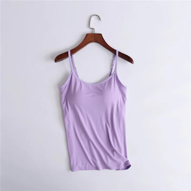 Tank Top With Built-In Bra