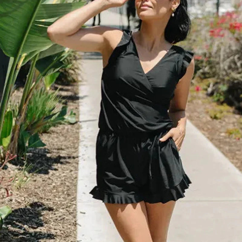 Swim Romper Built-in Bra