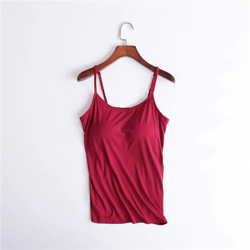 Tank Top With Built-In Bra