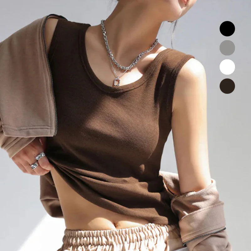 Square Collar Vest