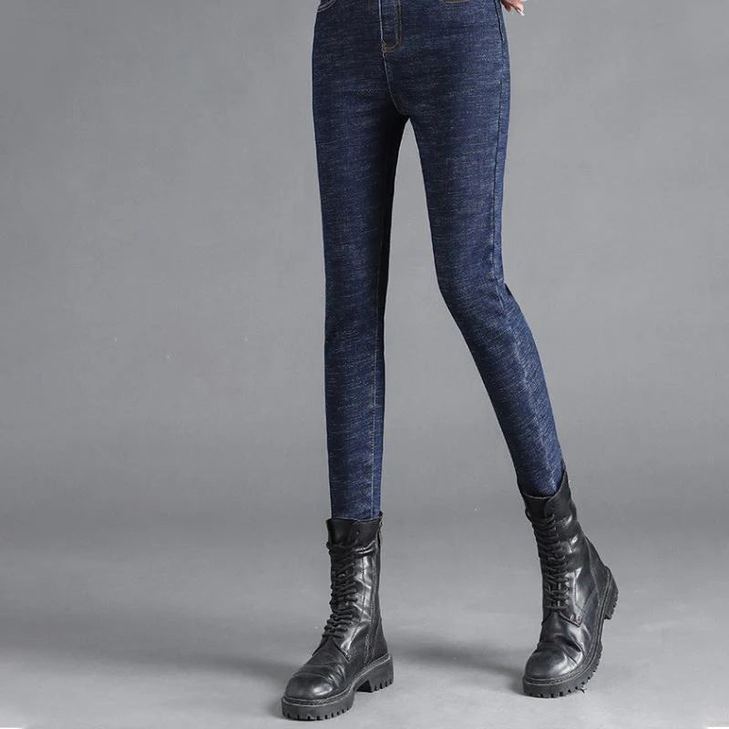 Womens Winter Fleece Lined Stretchy Jeggings