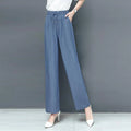High Waist Loose Ice Silk Pants