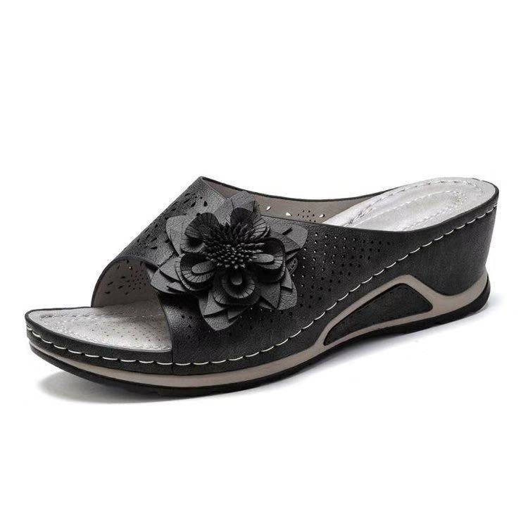 Flower Fish Mouth plus Size Slippers Hollowed Leisure Sandals