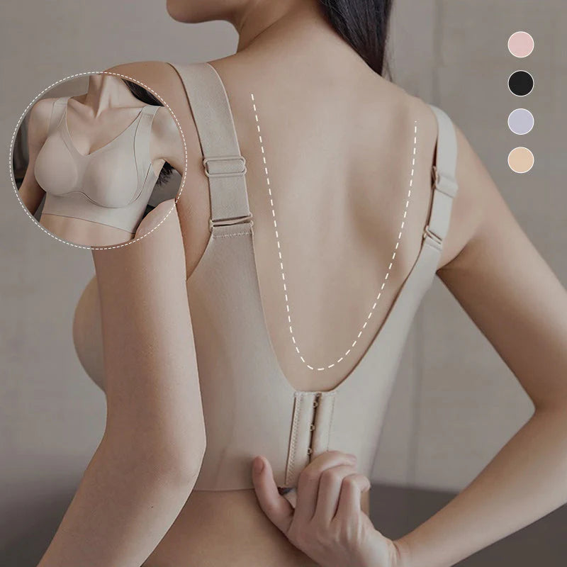 Side Coverage and Anti-Sagging Wire-Free Bra